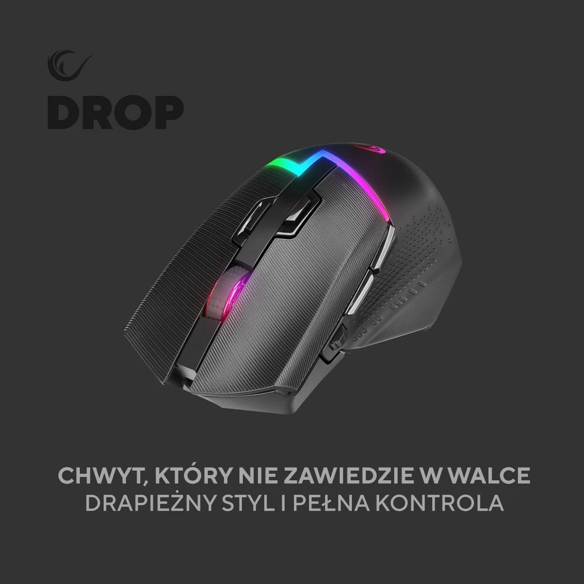 Maus Rampage DROP M3 RGB 1000Hz, i zi