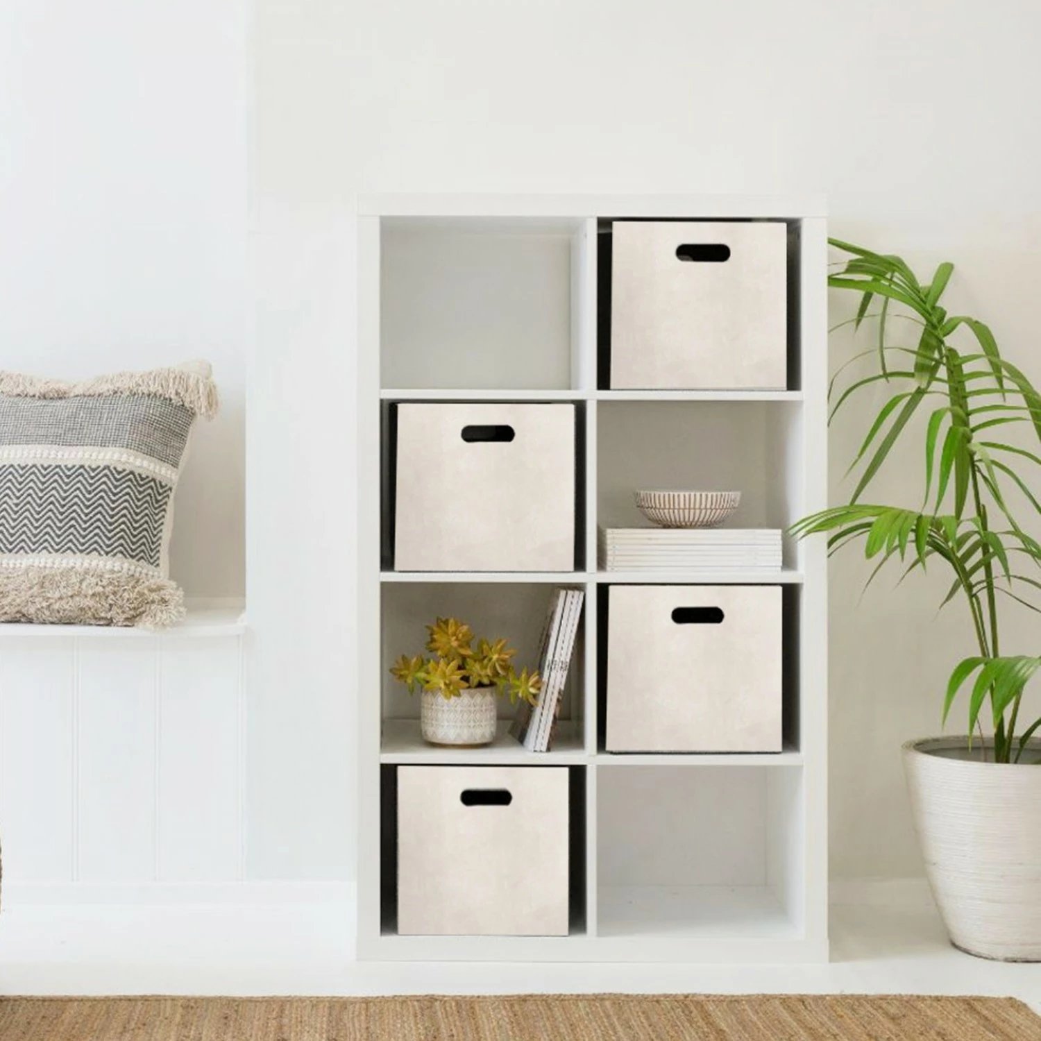 Set organizues tavoline prej ndjese, krem, 4 copë, Aberto Design, HMY-6357