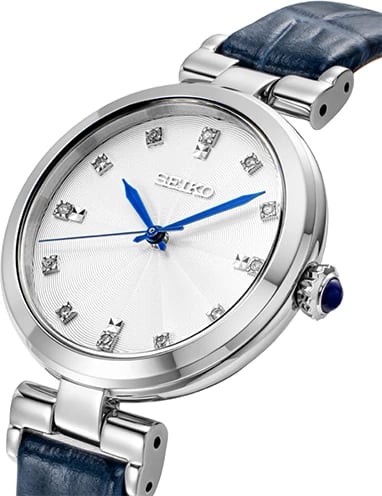 Orë dore SEIKO SRZ545P1 për femra, e kaltër