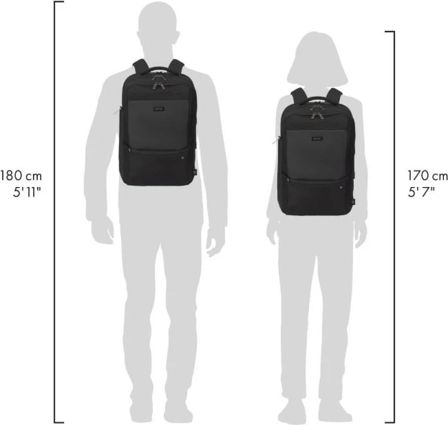 Çantë laptopi DICOTA Top Traveller FIVE, 12-14 inç, e zezë