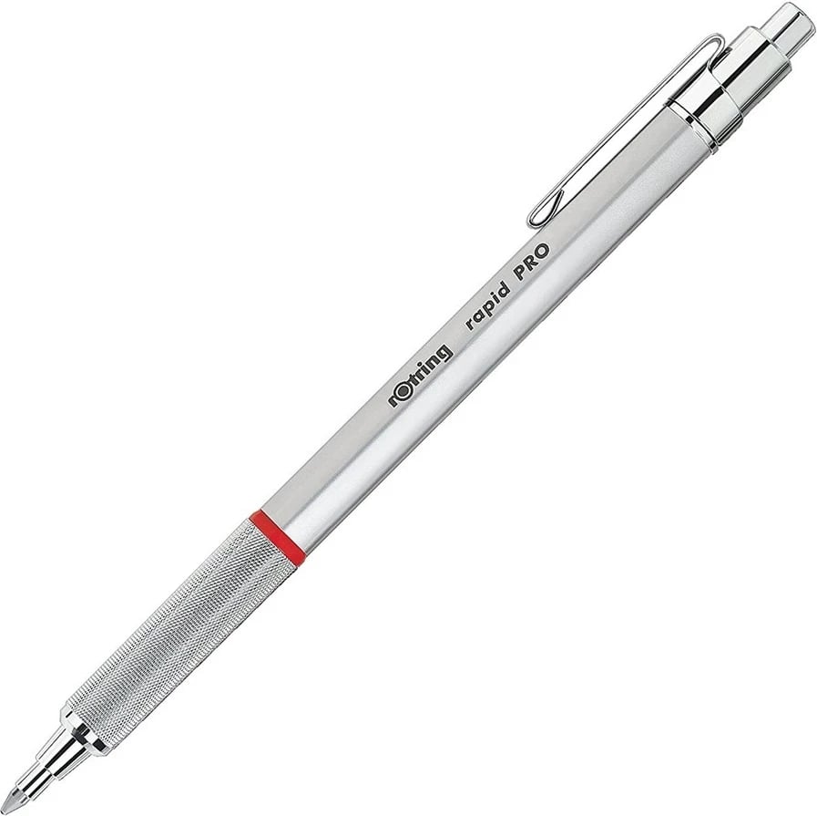 Stilolaps Rotring 1904291, metalik, me mekanizëm tërheqës, Ngjyrë Argjendtë