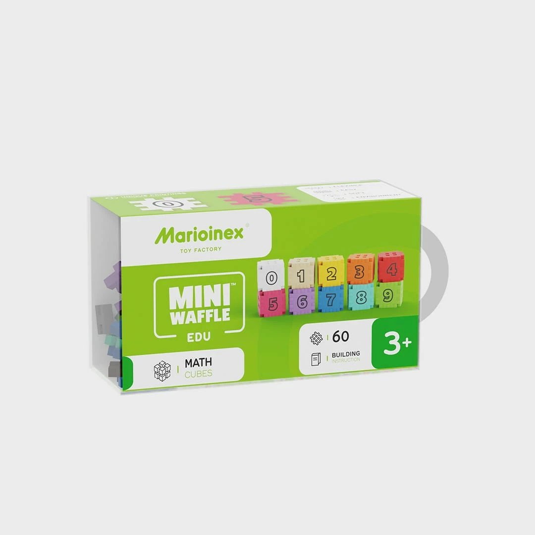 Blloqe ndërtimi edukative Marioinex Mini Waffle Edu, 60 pjesë, shumëngjyrëshe