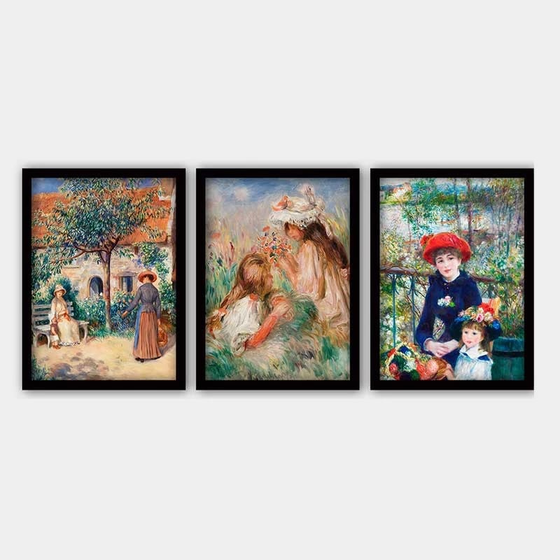 Pikturë dekorative me kornizë (3 copë), Wallity, 3SC_UN3875705_3545