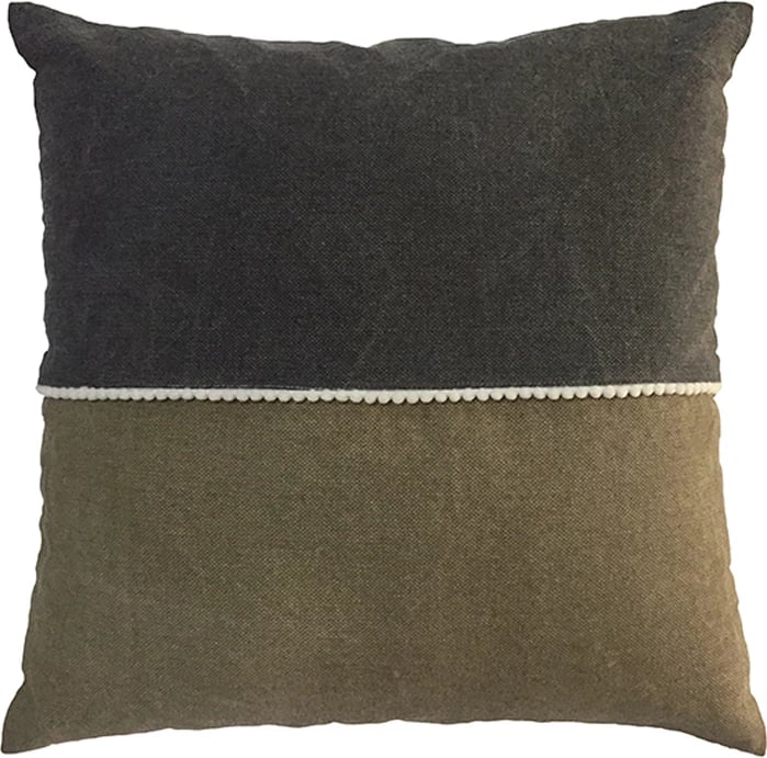 Jastëk dekorativ Ground 2, pëlhurë, ngjyrë gri-bezhë, 45x45cm