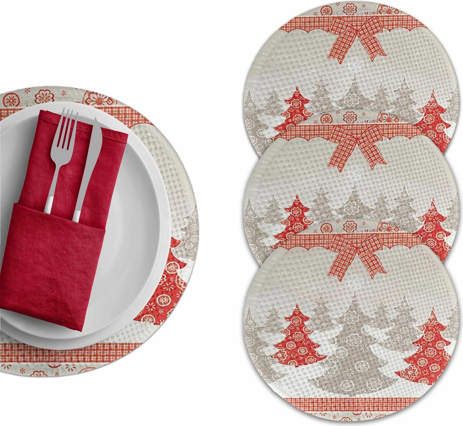 Set nënshtruesish tavoline Hermia Concept, shumëngjyrësh, 4300Supla, 4 copë