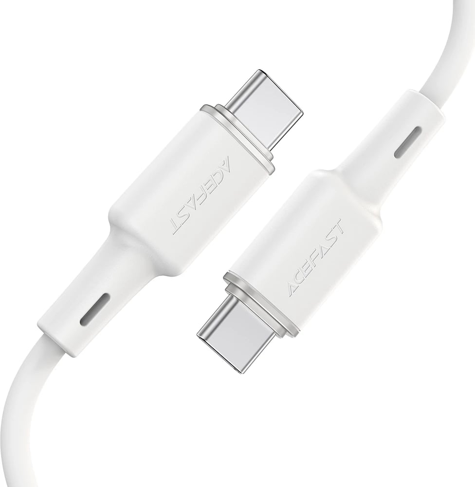 Kabllo Acefast C2-03-C-C USB-C në USB-C, 1.2m, 60W, e bardhë