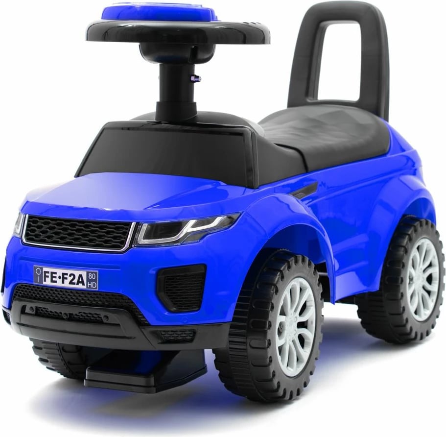 Makinë ride-on, BABY MIX, SUV, timon me melodi, hapësirë nën sedilje, deri 27 kg, moshat 12–36 muaj, blue