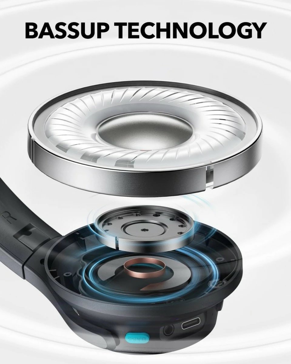 Kufje over-ear Anker Soundcore Q11i, Bluetooth 5.3, 60 orë bateri, Gri e errët Kufje over-ear Anker Soundcore Q11i, Bluetooth 5.3, 60 orë bateri, Gri e errët