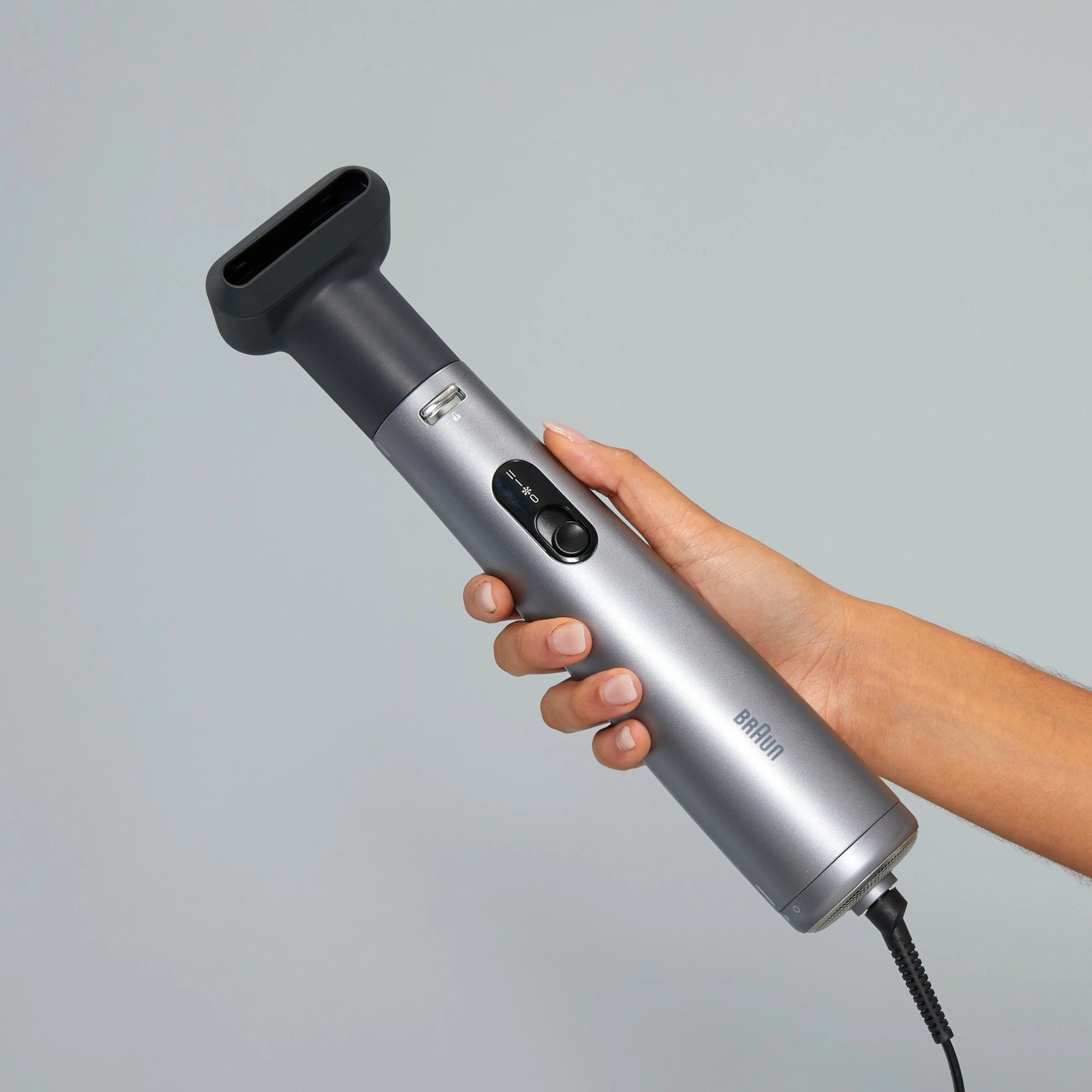 Furçë ajri të nxehtë Braun AS 4.3, 1000W, 3 nivele, e zezë/argjendtë