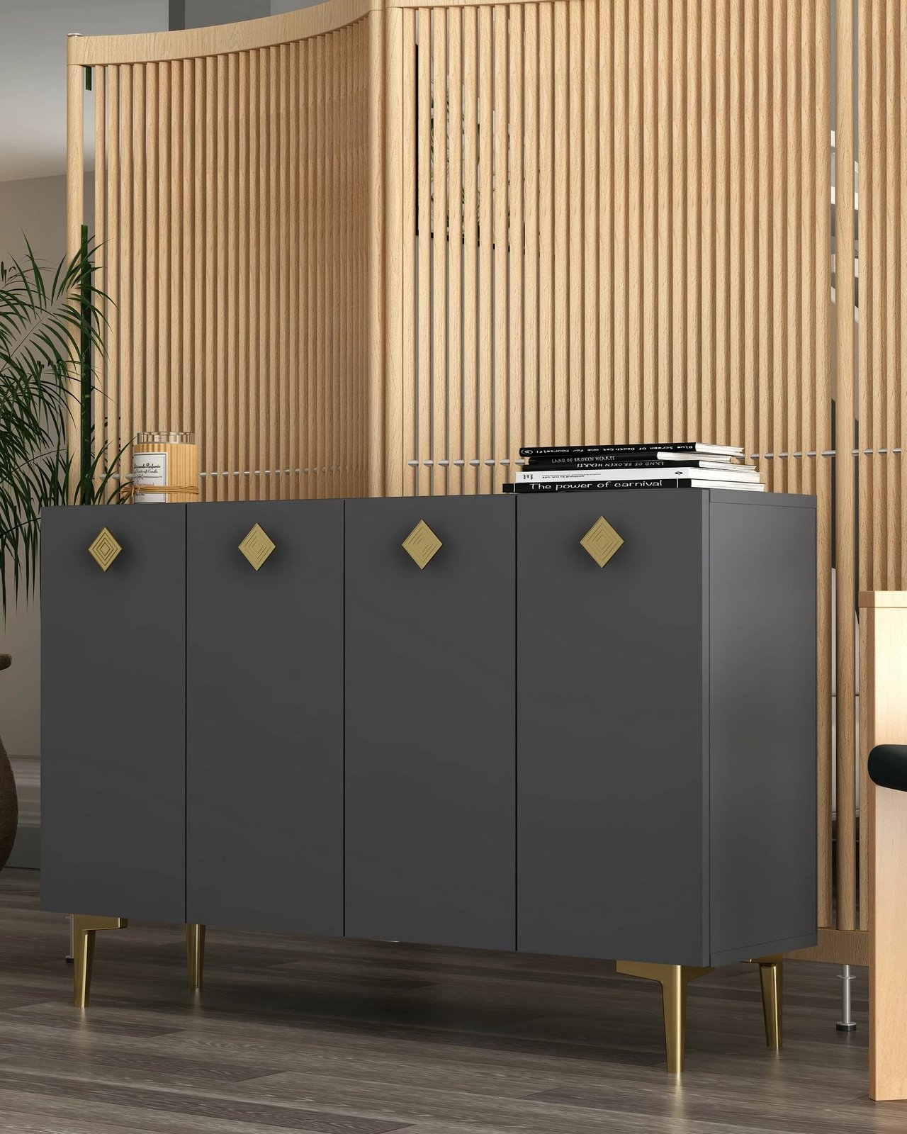 Konsol Skye Decor, anthracite, ari