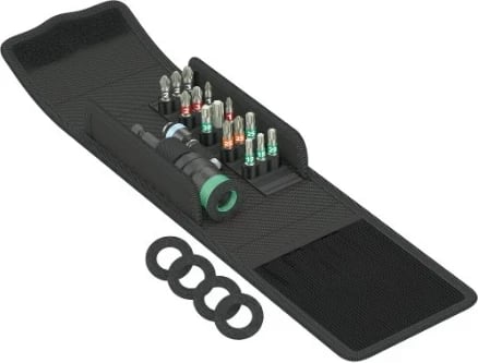 Set bitash për kaçavidë Wera 5134021001, 15 copë, zi