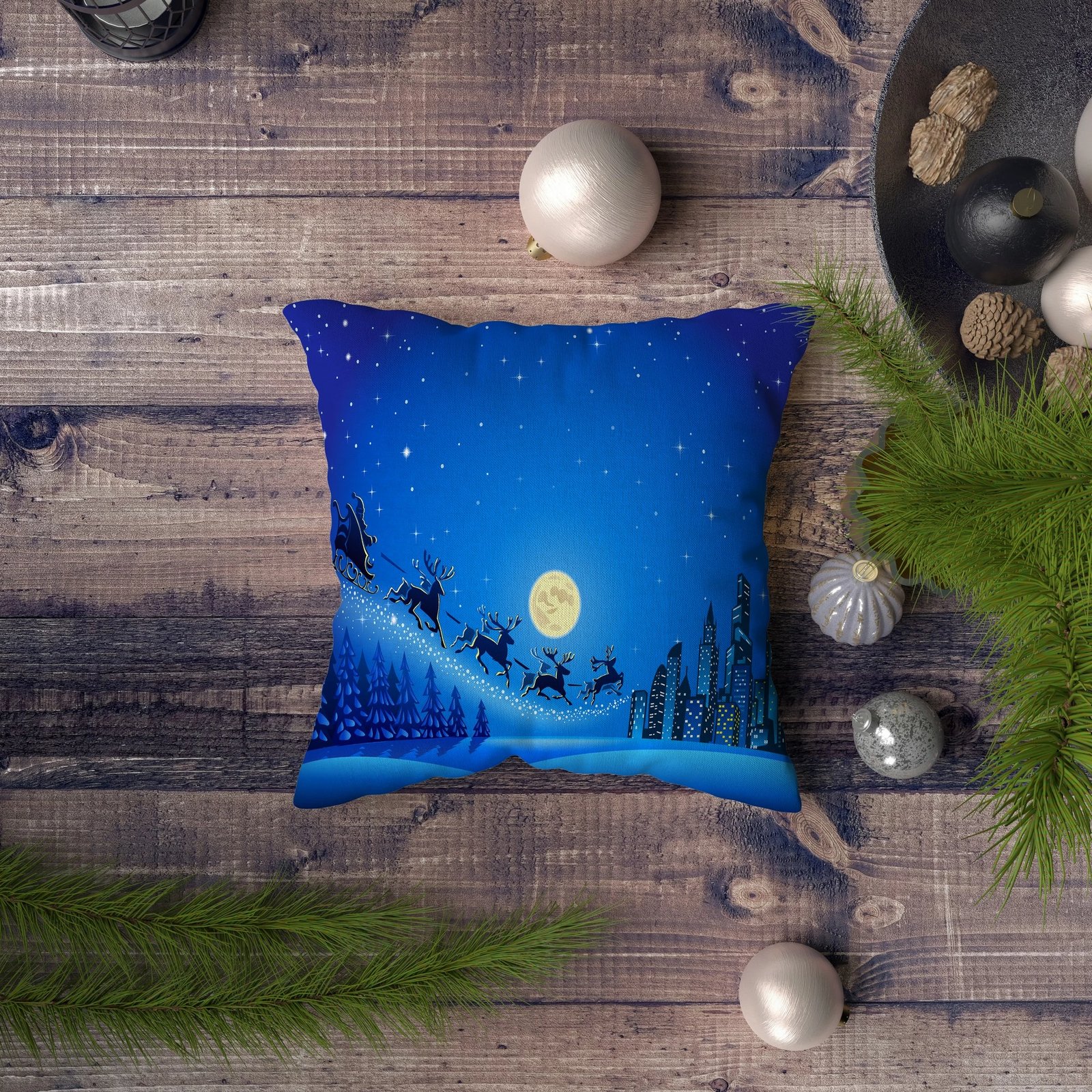 Jastëk dekorativ Aberto Design, NYXMAS071, shumëngjyrësh, 43x43cm