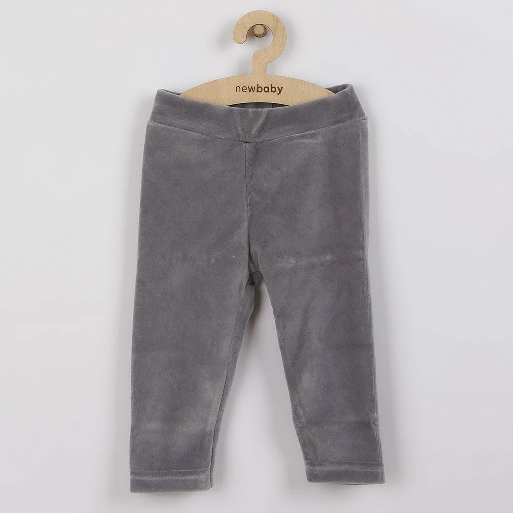legginsa bebe New Baby Infant Semi-Sheer, madhësi 56 (0-3m), pambuk 77%/poliestër 23%, gri