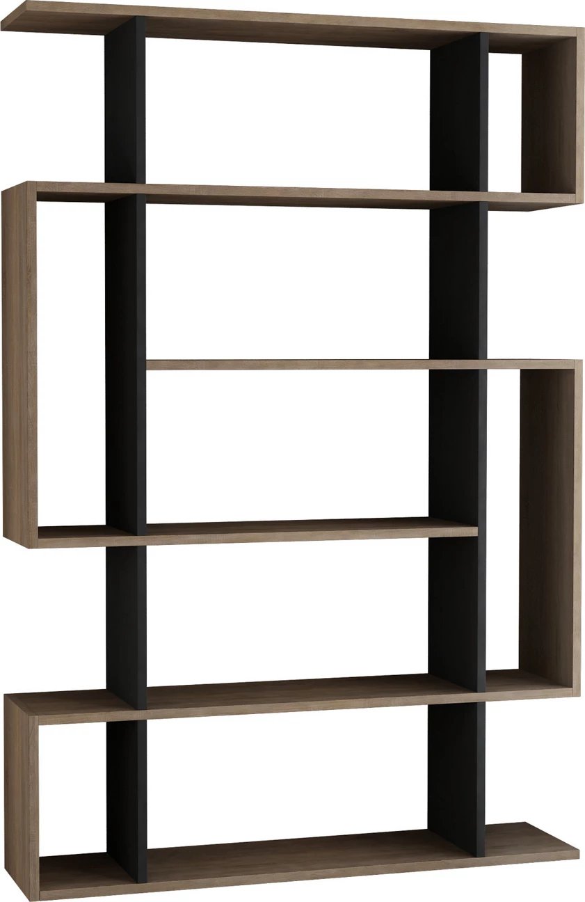 Raft librash Skye Decor, ngjyrë lisi Sonoma, antracit, 110x161x25.5cm