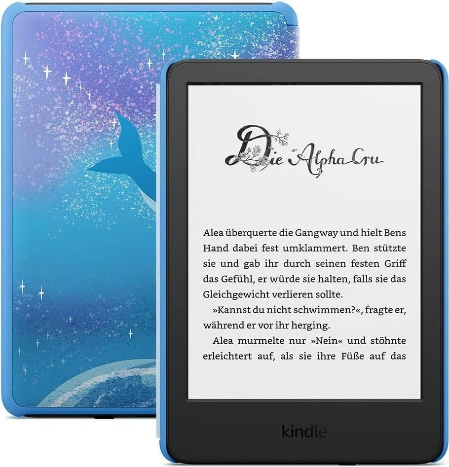 Lexues elektronik Kindle Kids Edition 16GB, dizajn Weltraumwal, kaltër