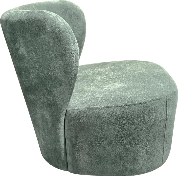 Fotelje Veridian, material stof, ngjyrë fistik, 63x70x66cm