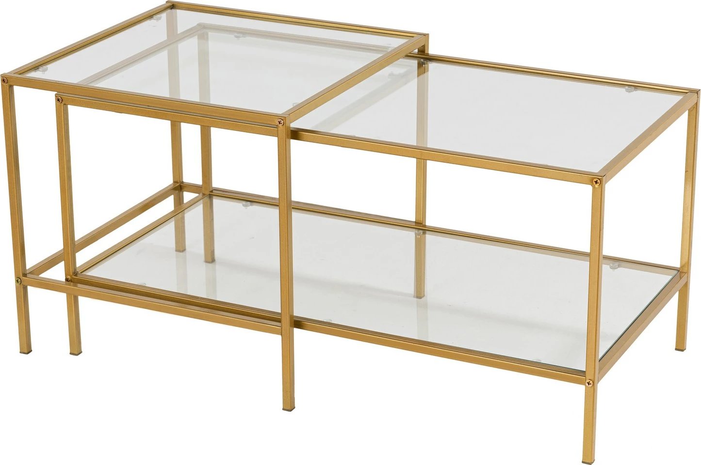 Set tavolinash kafeje Skye Decor, ngjyrë ari, Sevay