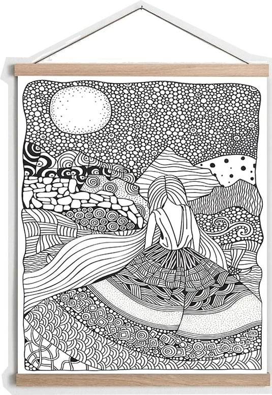 Pikturë dekorative me kornizë, shumëngjyrëshe, Wallity MRG35, 50x70cm