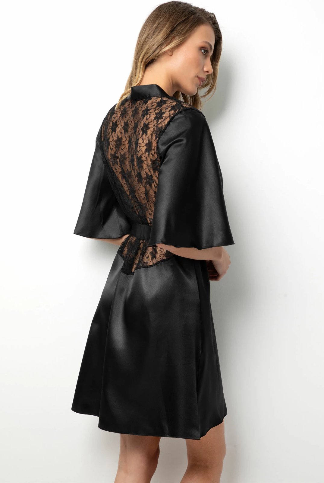 Rrobë mëngjesi Jumeon, e zezë, 001-018303