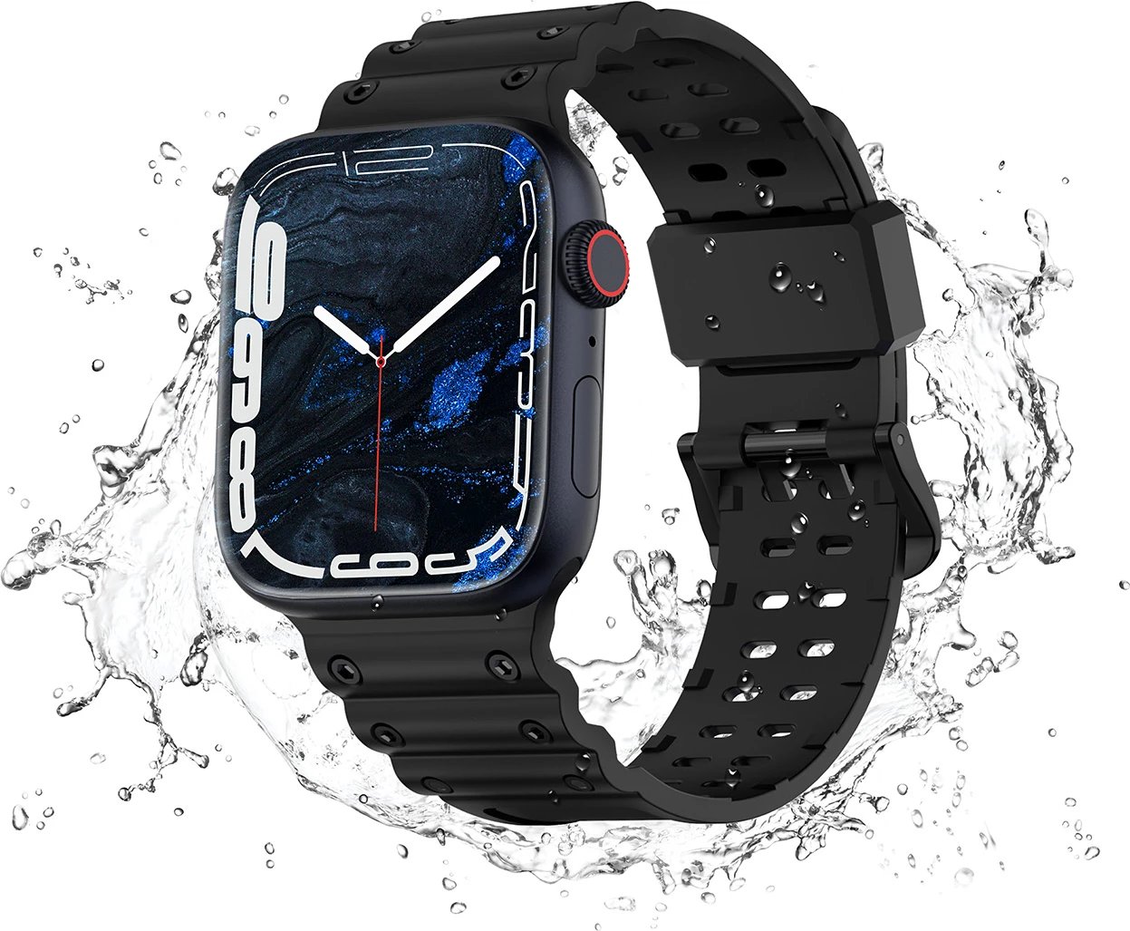 Rrip Apple Watch Hurtel Strap Triple Protection, për seri SE/9/8/7/6/5/4/3/2/1 (41/40/38mm), i zi Rrip Apple Watch Hurtel Strap Triple Protection, për seri SE/9/8/7/6/5/4/3/2/1 (41/40/38mm), i zi