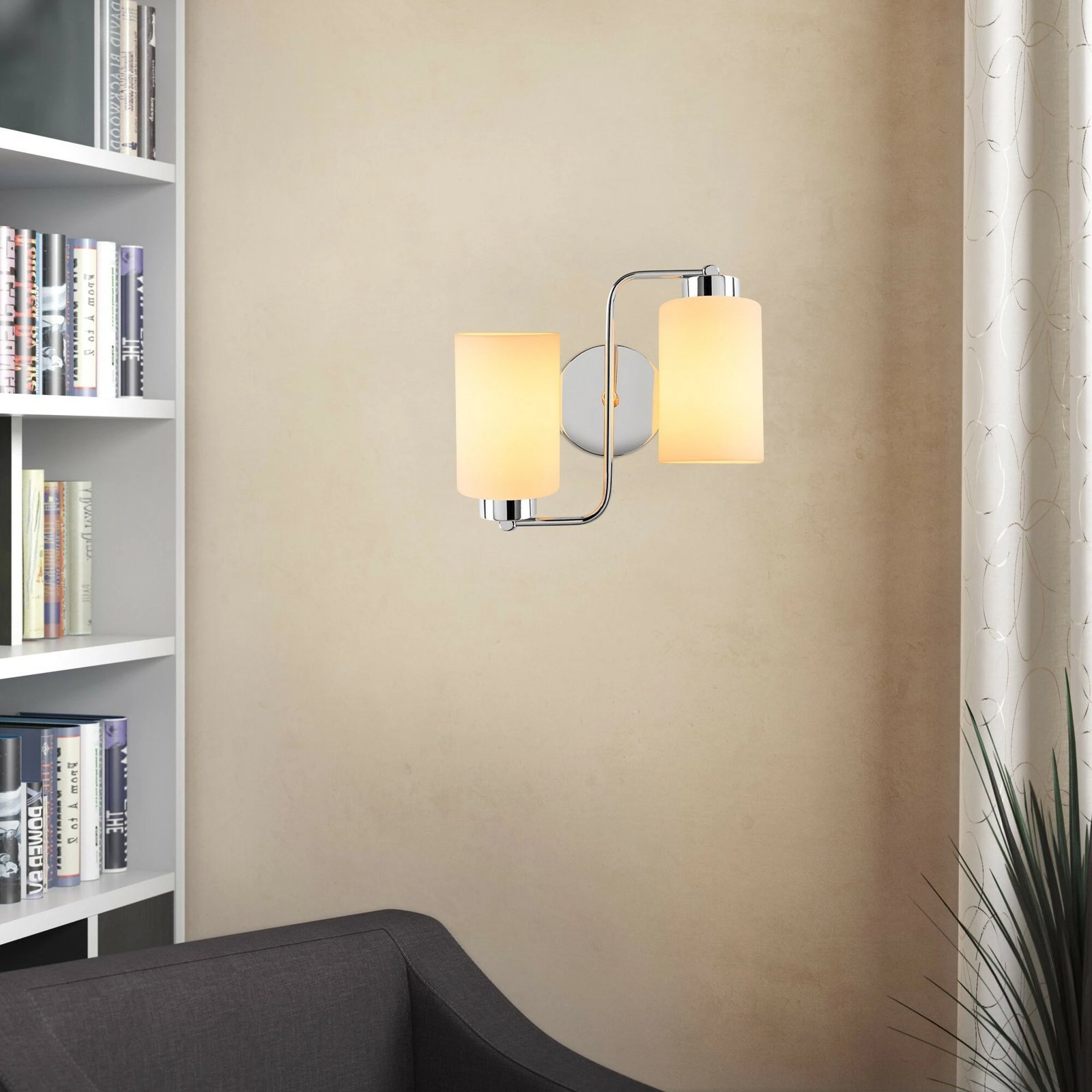 Llambë muri Opviq, Balcova - N-346, ngjyrë argjendi