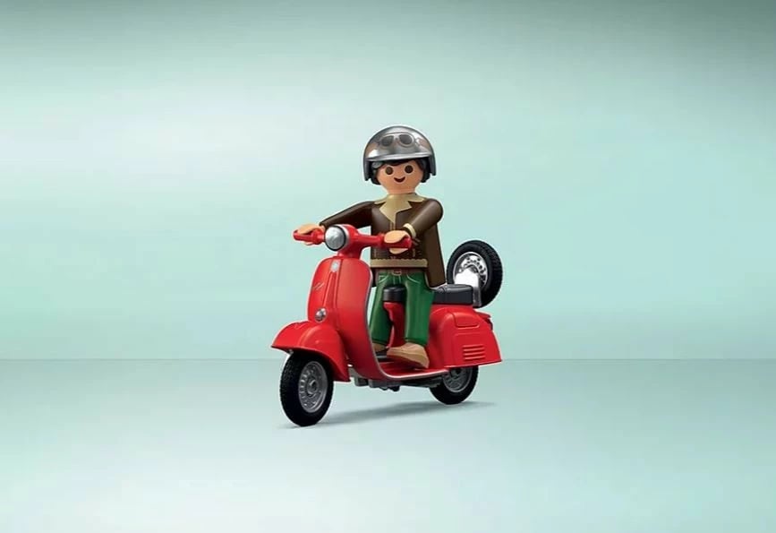 Set lodrash Playmobil Vespa Garage 71620 me 88 pjesë
