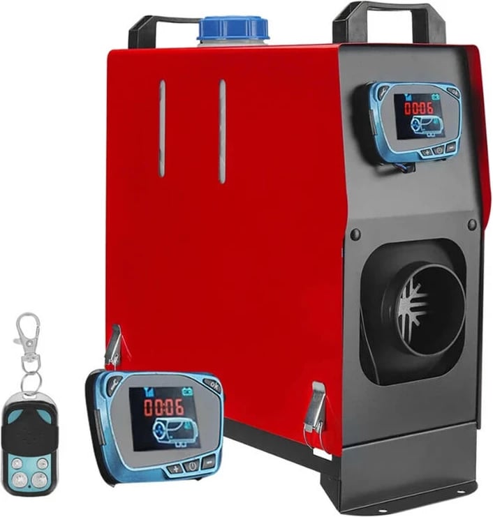 Ngrohës parkimi Blitzwolf BW-AH-V1B, 5kW, 12V, Dizel, i kuq