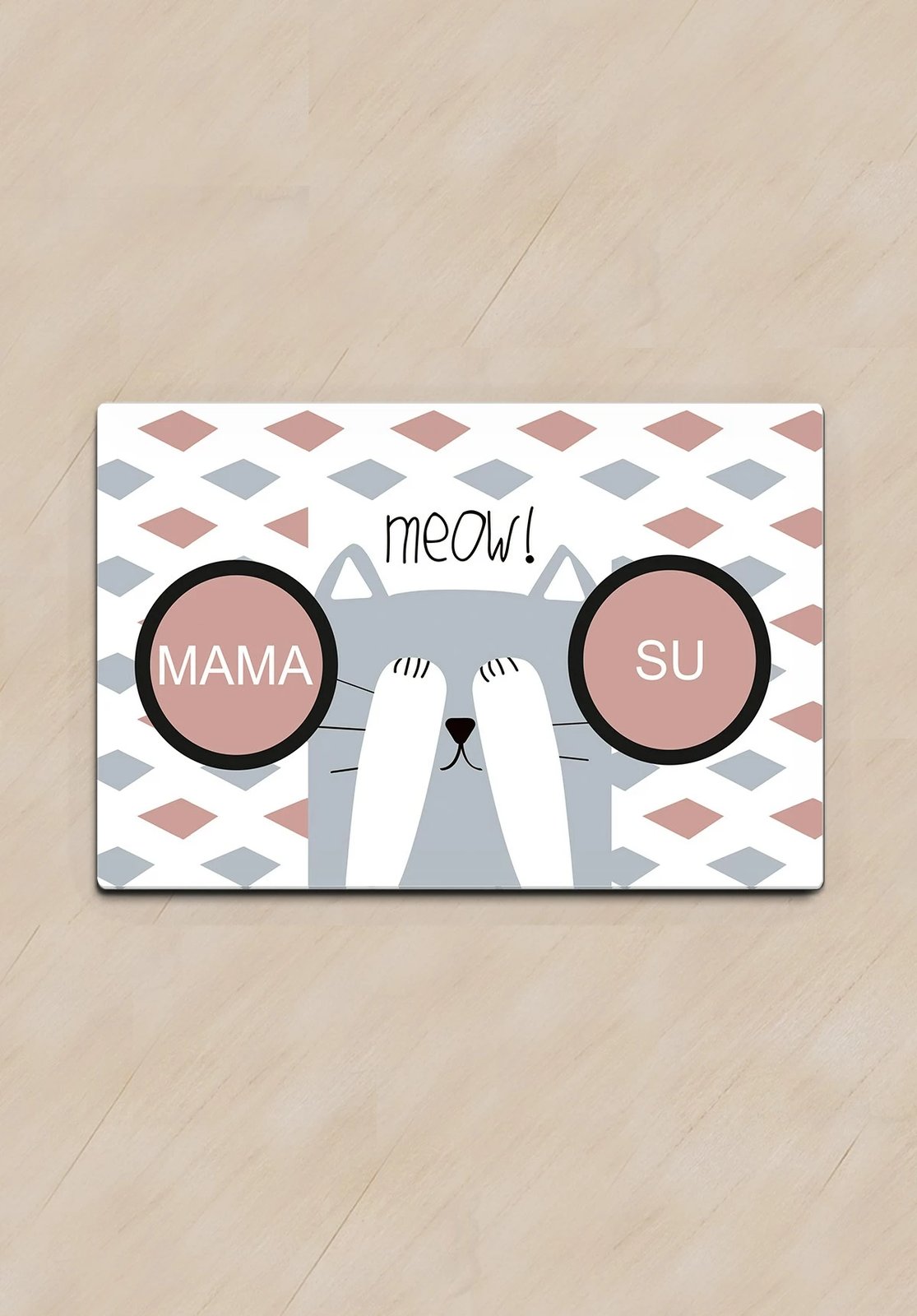 Tapet për rërë mace, Paws & Whiskers, shumëngjyrësh, 40x60cm