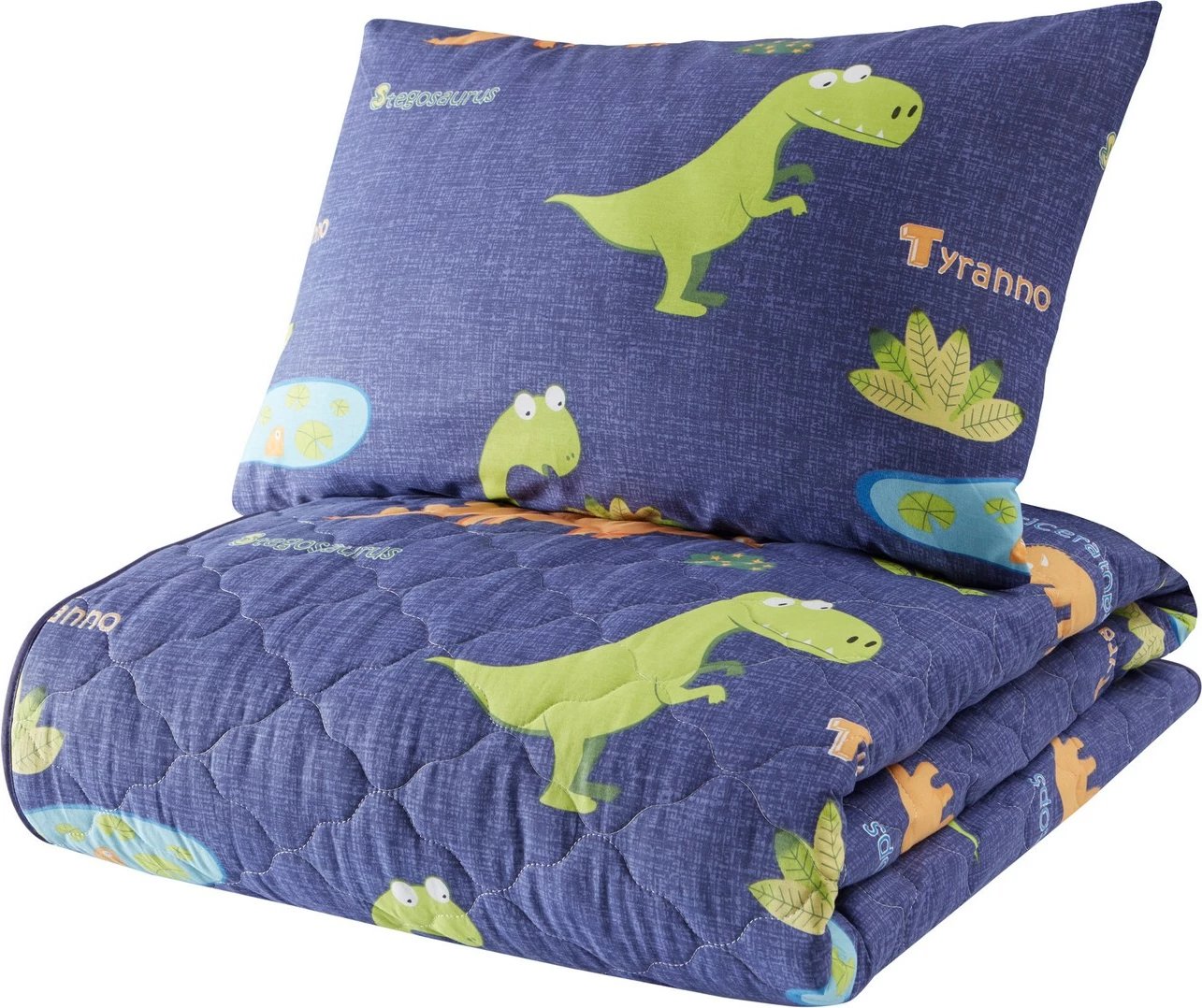 Set mbulesë krevati teke L'essentiel Dinolar, ngjyrë kaltër e errët