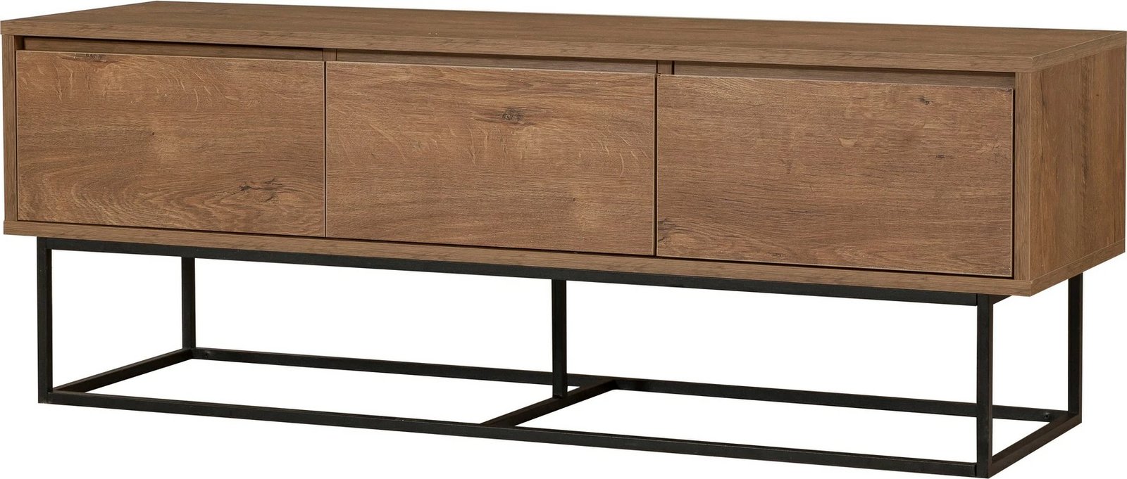 Set mobiljesh për dhomë dite, ngjyrë arre dhe e zezë, Laxus Takım 14