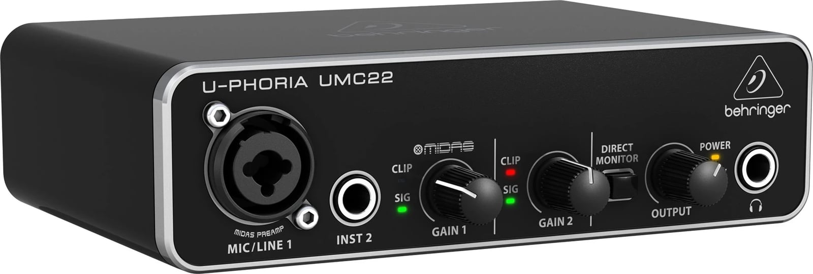 Audio interface Behringer UMC22, e zezë
