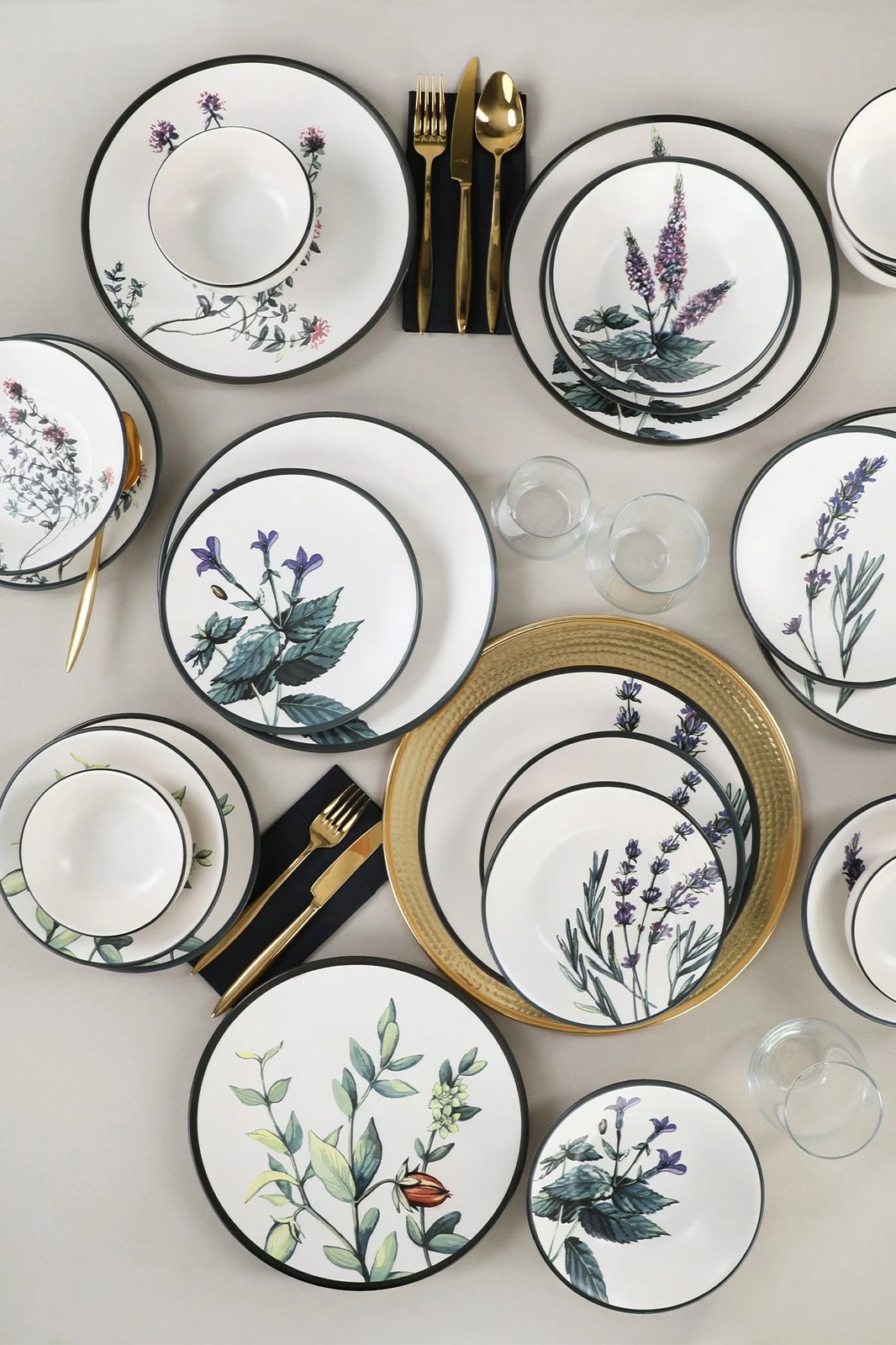 Set enësh darke prej qeramike, 24 copë, Hermia Concept, TY140524F022A29DM00MAET600