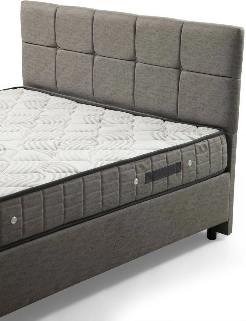 Set dysheku, baza dhe shtrati, ngjyrë gri e çelët, Skye Decor, 120x200