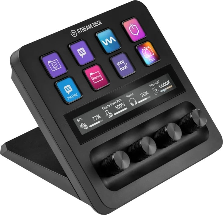Kontroller streaming Elgato Stream Deck +, 8 butona, 4 diala, i zi