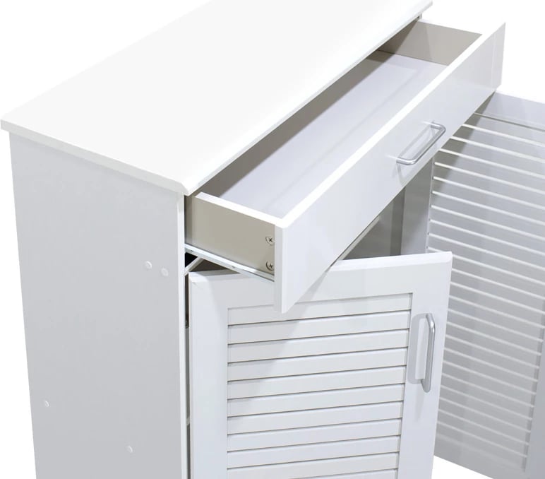 Dollap këpucësh Sante 20 palë, ngjyrë e bardhë, 80x37x123cm