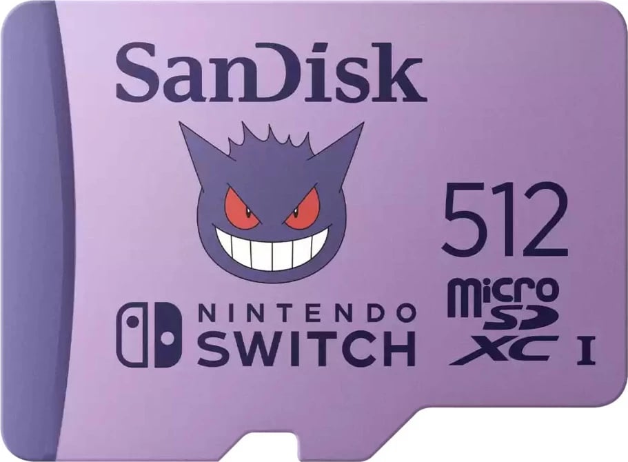 Kartelë memorie Sandisk microSDXC 512GB, Nintendo Switch, Gengar, vjollcë