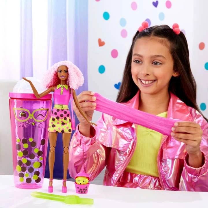 Kukull Barbie Pop Reveal Bubble Tea Blueberry me aksesorë, Mattel HTJ20