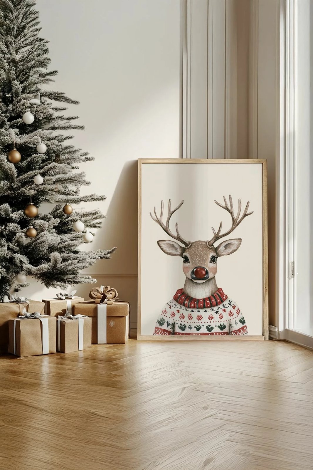 Pikturë dekorative me kornizë, Wallity, Nwyearsngmdl42, shumëngjyrëshe, 33x48cm