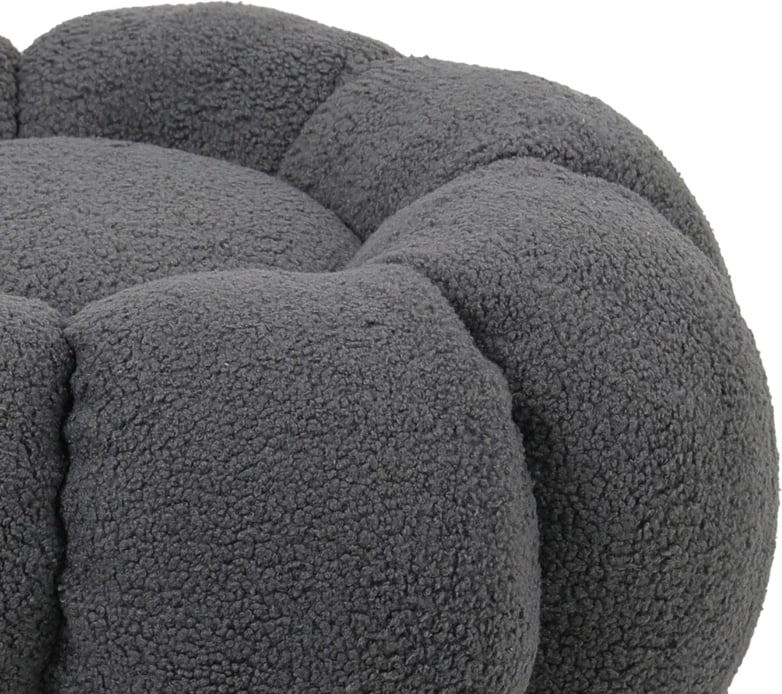 Karrige për bar boucle ngjyrë hiri D60x31cm