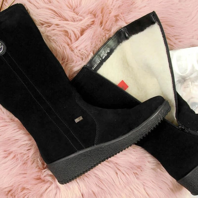 Çizme të gjata për femra Rieker, të zeza