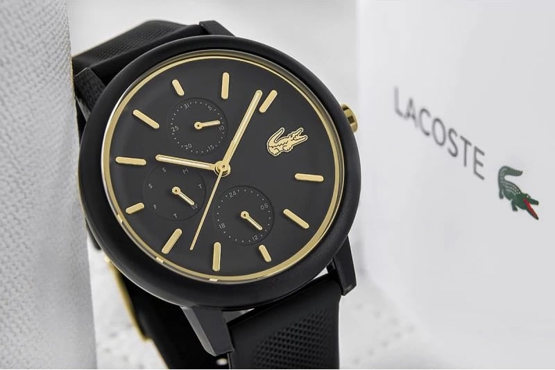 Orë dore për femra Lacoste, e zezë