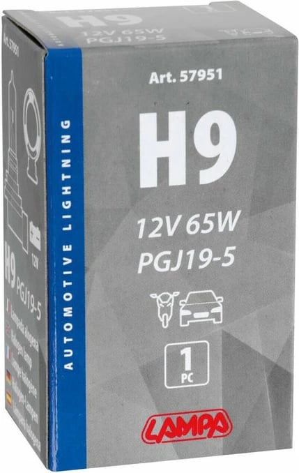 Lampa H9 12v 65w Pgj19-5 Kuti