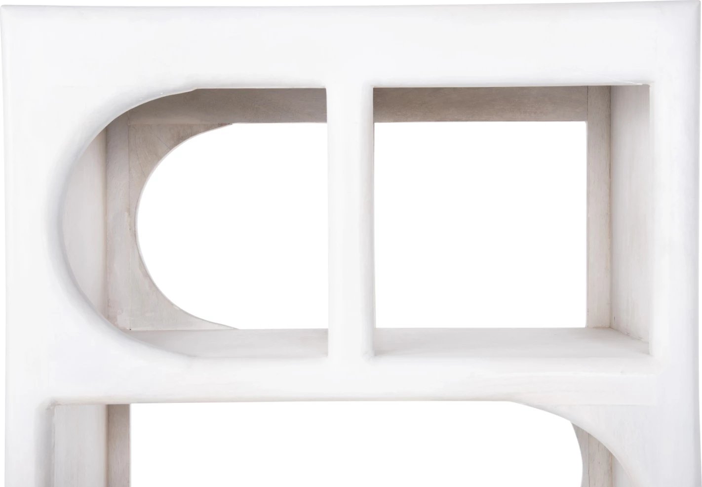 Tallboy HANDYR dru mango i bardhë 60x35x120H cm