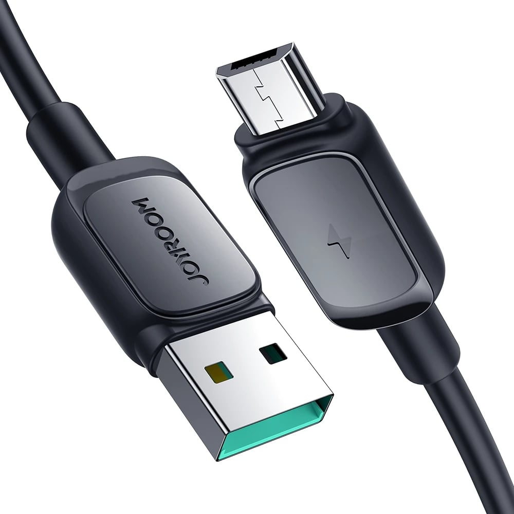 Kabllo Joyroom Multi-Color Series A14, USB-A në micro USB, 2m, 2.4A, e zezë