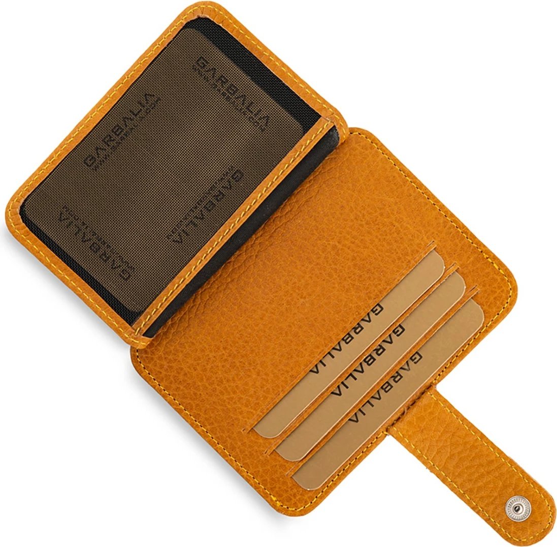 Portofol unisex Zoozie Bags, Shelby, ngjyrë mustard