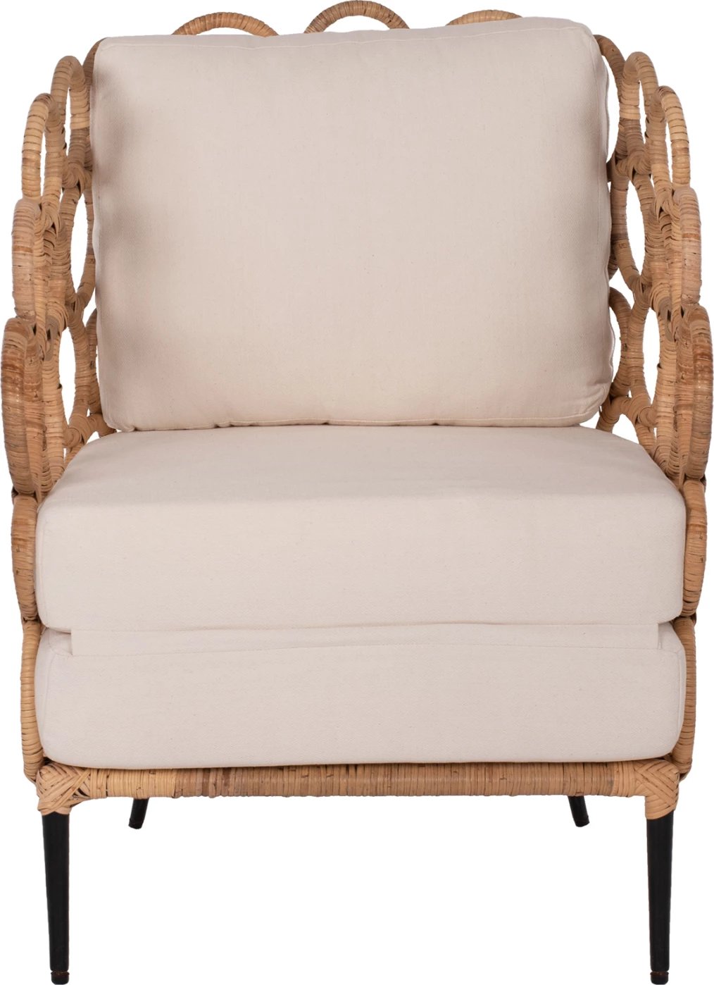 Karrige RINGER FH9341 rattan-metal ngjyrë natyrale 65x69x86H cm