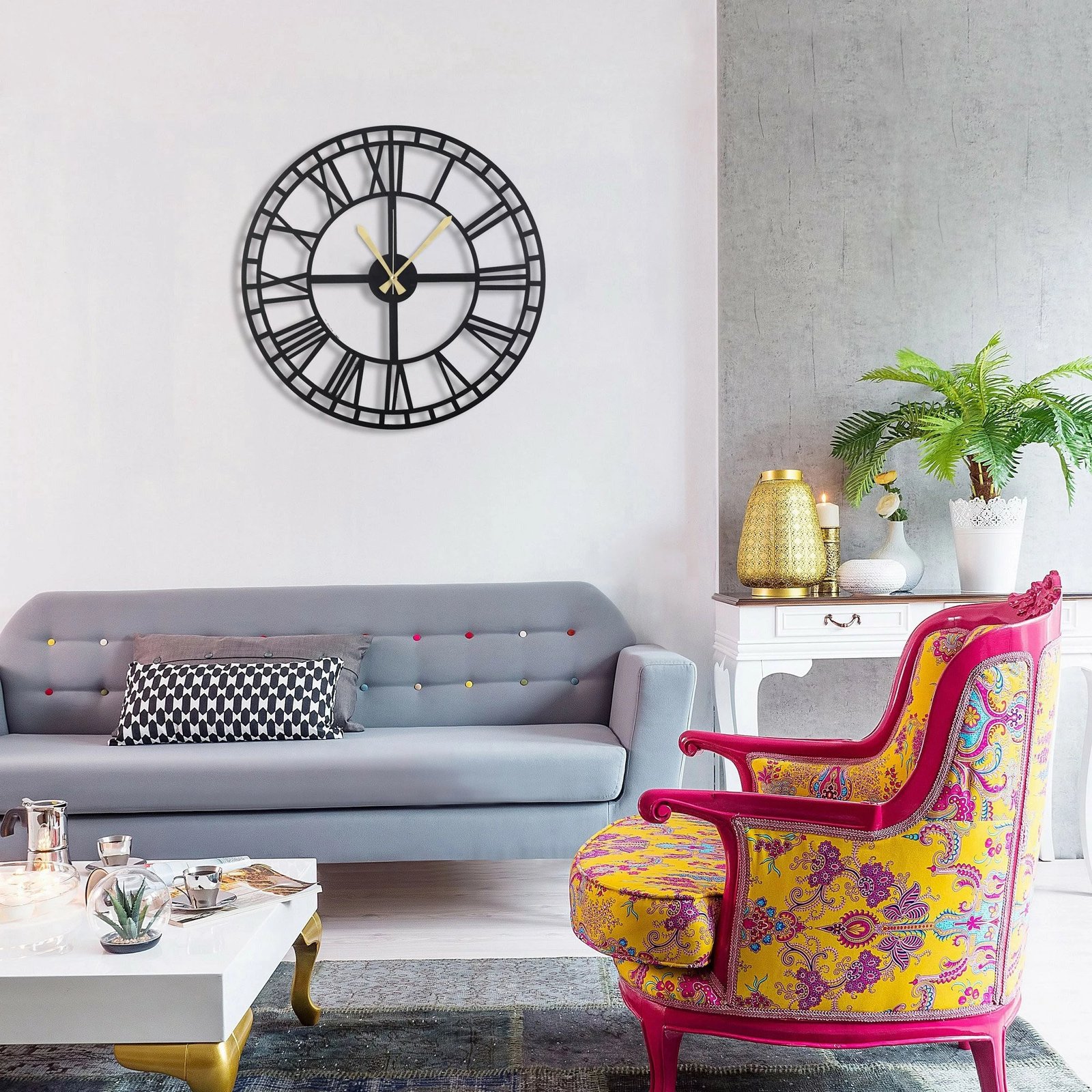 Orë muri dekorative prej metali, Wallity, klasike