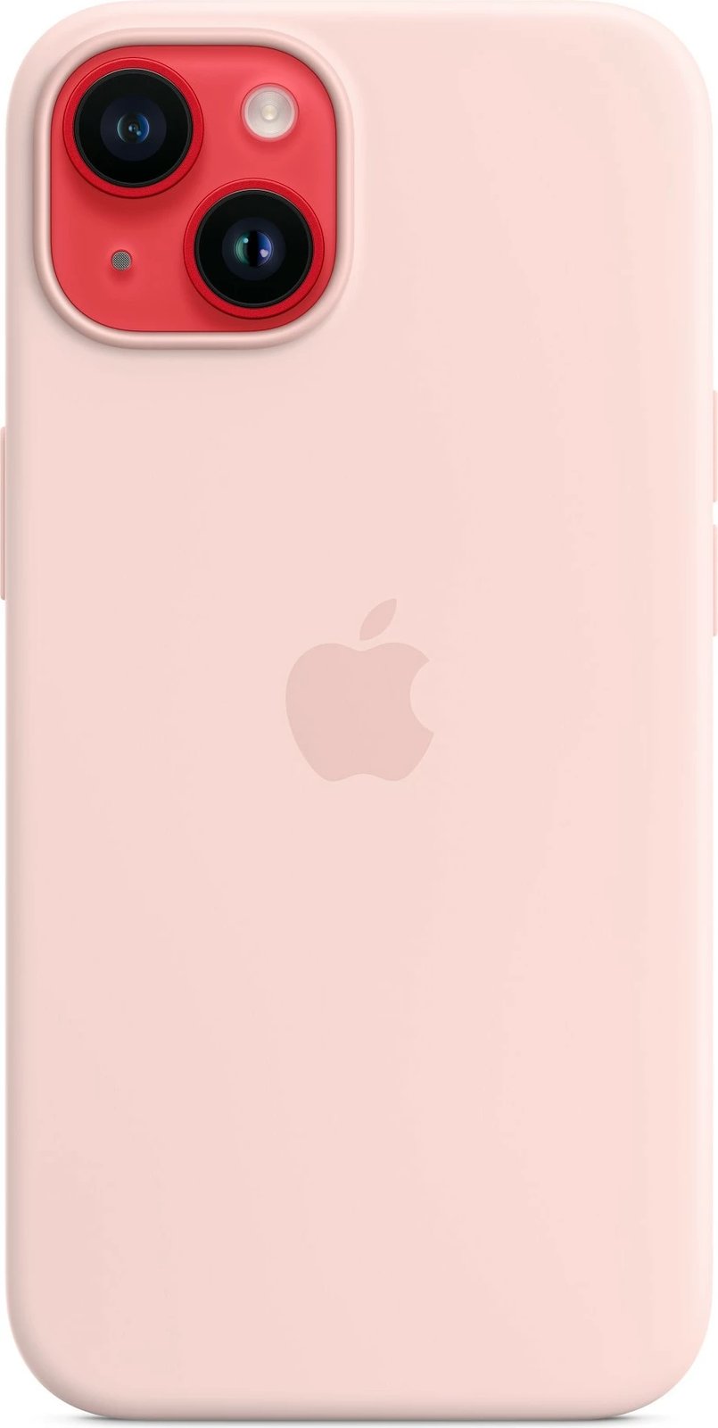 Mbështjellës silikonik Apple iPhone 14 me MagSafe, Chalk Pink