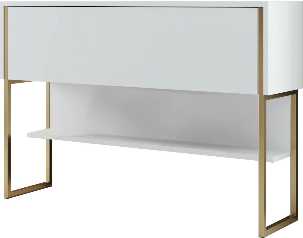 Komodë Hanah Home, Luxe, e bardhë dhe ari