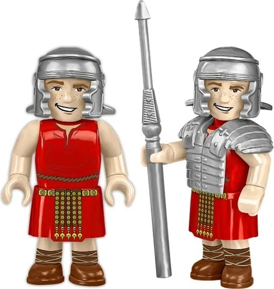 Set blloqesh ndërtimi, Cobi, COBI-20077 Roman Camp Gate, 591 elemente, 2 figurina + 2 qe, 8+